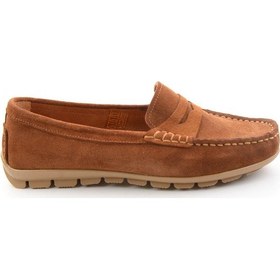 Resim Bambi Taba Hakiki Deri Kadın Loafer Ayakkabı K01680000102 