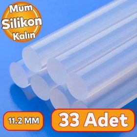 Resim Piton Kalın Mum Silikon 11.2 mm Sıcak Silikon Çubuğu Mum 1 Kg 