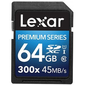 Resim Lexar Premium 64Gb 300X Sdxc Uhs-I Sd Hafıza Kartı 