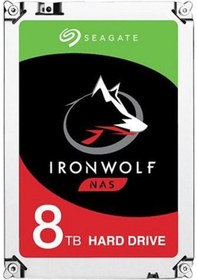 Resim SEAGATE IRONWOLF 8TB 7200RPM 256MB SATA3 6Gb t/sn ST8000VN004 NA 