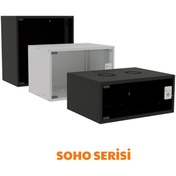 Resim Kastap 4U 19'' Soho Rack Kabinet (Siyah) Boyut 540Mmx400 