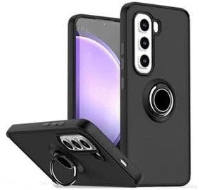 Resim Hot 50 Pro 4G İle Uyumlu Kılıf Montreal Yüzüklü Standlı Kılıf (siyah) 