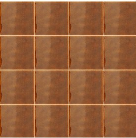 Resim Armada Çini 20x20 Cm Düz Karamel Çini Seramik Karo 