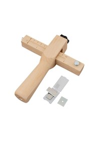 Resim Yaleker Ahşap Kaynaklı Deri Şerit Kesici - 0-100mm Ayarlanabilir Genişlik, Hassas Bıçaklı, Dayanıklı Tasarım 