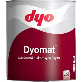 Resim Dyomat Mat Dekorasyon Boyası 2,5 Litre Siyah 
