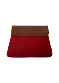 Resim Unicolor Düz Kırmızı 3'lü Banyo Paspası Halısı Seti Kaymaz Deri T Kırmızı 