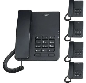 Resim Karel TM140 Siyah Analog Telefon 5'li Fırsat Paketi 