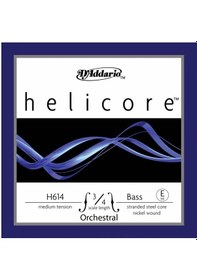 Resim D'Addario H614 3/4M Helicore E Kontrabas Teli (Mi) 