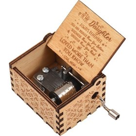 Resim Jeehugo Klasik Ahşap Oyuncağı, "you Are My Sunshine" Melodili, Ell İle Çalınabilir, Kız Çocuğa Hediye, Ahşap Heykel Dekorasyon 