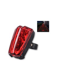 Resim SPORTS BİSİKLET LASER TAIL 5 LED 2 LAZER ARKA IŞIK SİYAH Siyah 