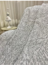 Resim Özlü Home Lüks Pamuklu Koltuk Çekyat Örtüsü Gri Rengi 170x220 Çift Taraflı Terletmez Kaymaz Toplanmz Gri 