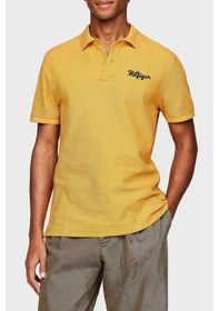 Resim Tommy Hilfiger Erkek Polo Yaka T Shirt Mw0mw35603 Ze1 Hardal Hardal 
