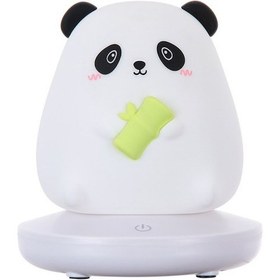 Resim Szypzstore Yatak Odası Gece Lambası Çocuklar Için Sevimli Hayvan Led Silikon Lamba Dokunmatik Sensör Kısılabilir Çocuk Tatil Hediye Panda Y8a38k Beyaz 