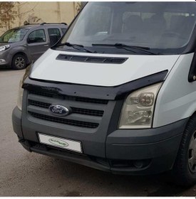 Resim Eurocap Ford Transit Ön Kaput Koruyucu Rüzgarlık 3Mm Abs 06-13 