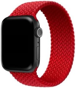 Resim CONSTRAIN - Apple ile uyumlu Watch Kordon 40mm 1/2/3/4/5/6/se/se2/7/8/9 Örgü Solo Loop Kordon Kayış Medium Kırmızı 