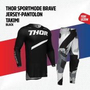 Resim Thor Gri Siyah Jersey Pantolon Takımı 