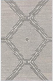 Resim Rovigo Dijital Baskı Yıkanabilir Kaymaz Taban Salon Halısı RVG1224, Gri, 80 x 150 