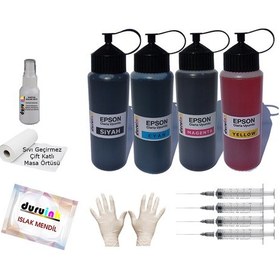 Resim Epson Xp-312 Uyumlu 4X500 ML Mürekkep Seti Duruink 4 Renk 
