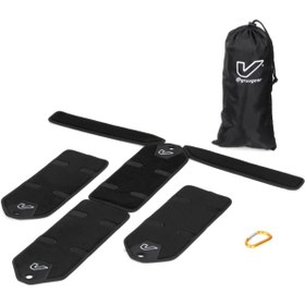 Resim Gruv Gear NM-BLK-DBL Nanomat Akustik Davul Matı (Double Pedal) | Çift Pedal İçin Genişletilmiş Alan 
