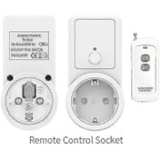 Resim 1-5x Kablosuz Akıllı Uzaktan Kumanda Anahtarı Fiş Prizi Güç Prizi Ab Fişi 3 Adet 1 Uzaktan Kumanda Soketi 