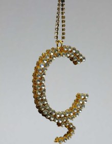Resim TASARIM ARABAM ATİKE ELİF AKIN Gold 7 Cm ''ç'' Harf Dikiz Süsü 
