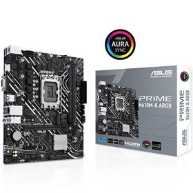 Resim Prime H610M-K ARGB Intel H610 LGA1700 DDR5 5600 MHz Matx Anakart 