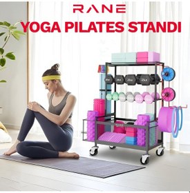 Resim Rane Yoga Roller Mat Pilates Topu Kettlebell Dambıl Stand 