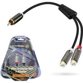 Resim Powerbass XRCA-Y1M2F Anfi Y Kablo 1 Erkek 2 Dişi 20CM 