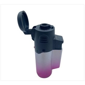 Resim Torch Gazlı Tekrar Doldurulabilir Rüzgarda Sönmeyen Jet Çakmak Pembe 