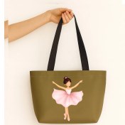 Resim Ada Kostüm Milonga Dans Tasarım Mat Saten Çanta 