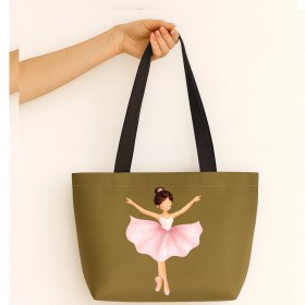 Resim Ada Kostüm Milonga Dans Tasarım Mat Saten Çanta 