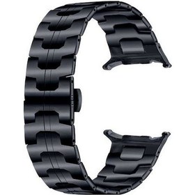 Resim Qyouth Galaxy Uyumlu 47mm Uyumlu Gri Dayanıklı Çelik Kayış, Samsung Akıllı Saat Bandı Gg 
