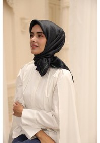 Resim Silk Home Shiny Eşarp 75009-31 Koyu Lacivert, Benetton 