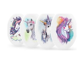 Resim Unicorn Desenli Elips Şekilli Silgi 4 Adet 