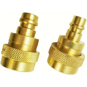 Resim Dashanshop Golden R1234yf R134a Adaptör Seti Yüksek Ve Düşük Basınç Bağlantı Kit 