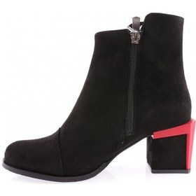 Resim Dgn 725-22k Kadin Aksesuar Detayli Topuklu Bot 725-1922-R1680 Siyah 