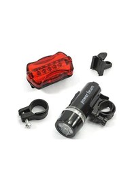 Resim Bisiklet Lamba Bisiklet Ön Arka Lamba Set Çok Fonksiyonlu Gri - Siyah 