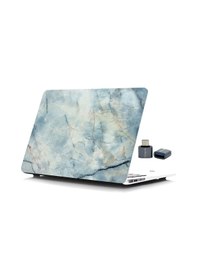 Resim Apple Uyumlu MacBook Pro Kılıf 13inç M1-m2, Mermer11nl Type-c Model A2338 A2289 A2251 A1706-08 A1989 A2159 İle Mavi 