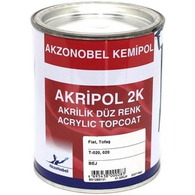 Resim Akzonobel Akripol 2k Düz Renk -bej- T020. 020- 1 Lt. 