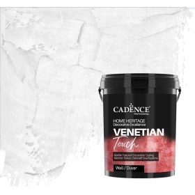 Resim Cadence Venetıan Touch Mermer Dokulu Dekoratif Sıva / Kaplama Vt-01 Beyaz 250 ml 