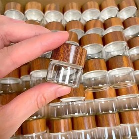 Resim 4'lü Mini Cam Şişe Seti - 0.33oz Taşınabilir Kaplar, Seyahat ve Kamp İçin Mükemmel - Koku Bırakmaz, Camdan Yapılmış, Noel Organizatörü 