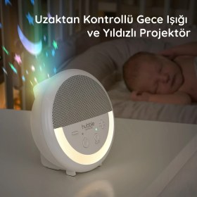 Resim Özgürce Yıldızlı Projektörlü Akıllı Bebek Telsizi, 300M Menzil, Nem ve Isı Sensörü 