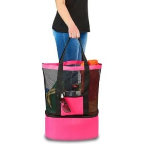 Resim Çantası Soğutucu Bölmeli Seyahat Çantası Termal Piknik Kamp Çantası Outdor Çanta (Pembe) (Pembe) 