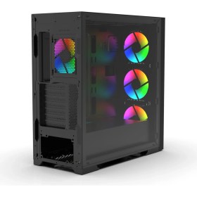 Resim Inca Emg-17Xb 4X1200Mm Kumandalı Argb Fan Gaming Computer Case Boş Bilgisayar Kasası 