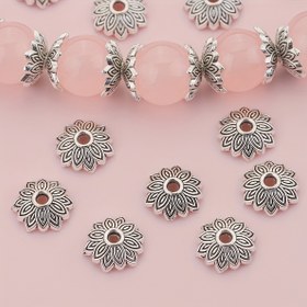 Resim 100 adet Vintage Tarzı Çiçek Boncuk Kapağı, Alaşım Takı Yapımı Son Kapaklar Bileklik DIY Kolyeler Küpeler ve Takı El Yapımı Aksesuarlar 