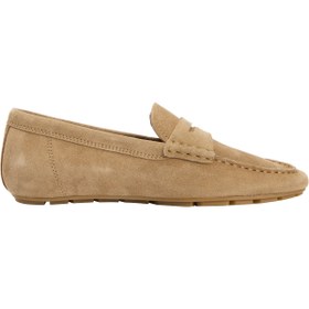 Resim Tommy Hilfiger Flag Yumuşak Driver Kadın Bej Loafer 