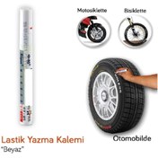 Resim Mirayhan Lastik Yazma Kalemi Beyaz Renk Lastik Boyama Kalemi 