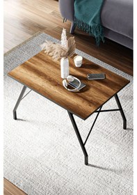 Resim Os2 Orta Sehpa , Metal Sehpa - Ceviz 