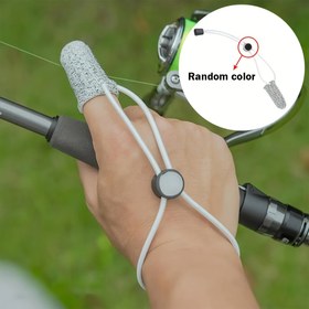 Resim 1 Adet Ayarlanabilir Balıkçılık Parmak Eldiveni - Kaymaz Çizilmeye Karşı Esnek Yarım Parmaklı Tasarım ve Giydirme Kapatma, Gri Dış Mekan Balıkçılık Eldivenleri Atış Kontrolü & Kanca Kullanımı İçin, Balıkçılık Ekipmanı 