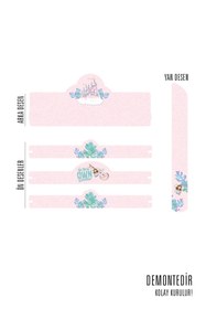 Resim Popcorn Kids Pegasus Şato Üçlü Duvar Rafı 